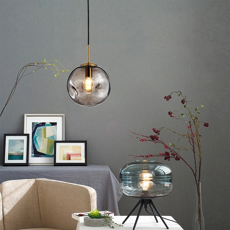 MODERN GLASS PENDANT LIGHTS - LODAMER