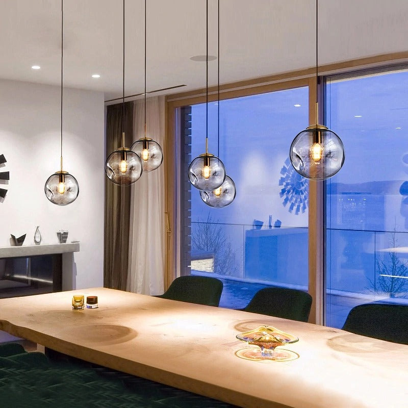 MODERN GLASS PENDANT LIGHTS - LODAMER