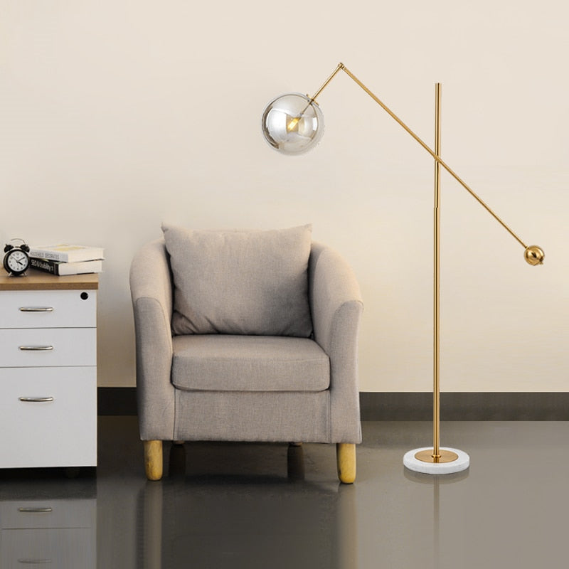 Nordic Designer Modern Glass Ball Floor Lamp - Modern Floor Lamp