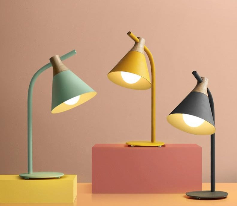 IRON WOOD TABLE LAMP | MODERN TABLE LAMP - Lodamer