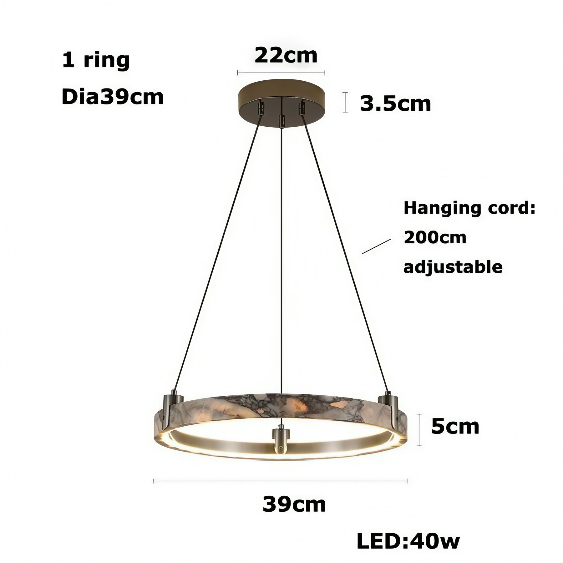 VELORA CIRCLE PENDANT LAMP