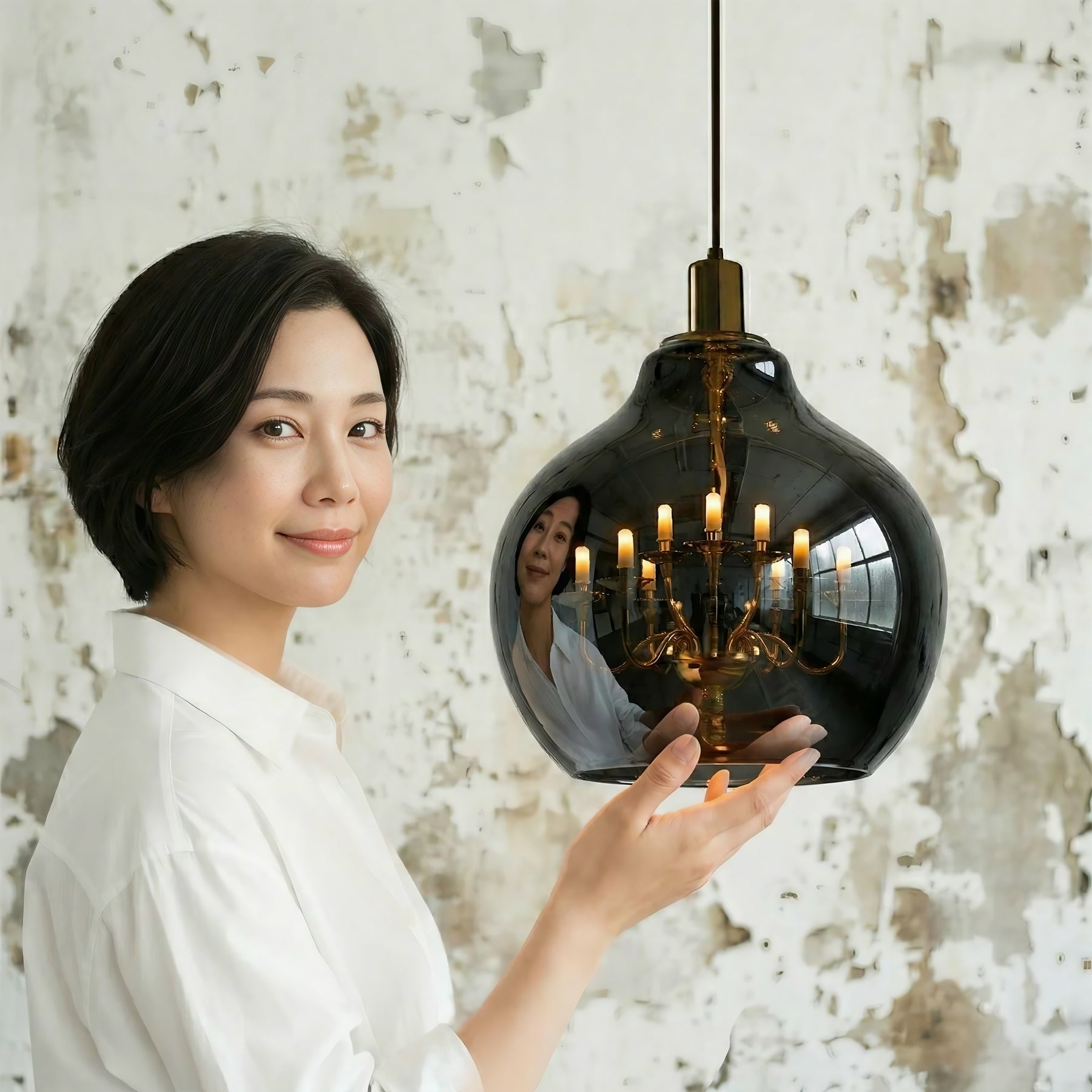 OBSIDIAN CROWN PENDANT LAMP