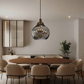 OBSIDIAN CROWN PENDANT LAMP
