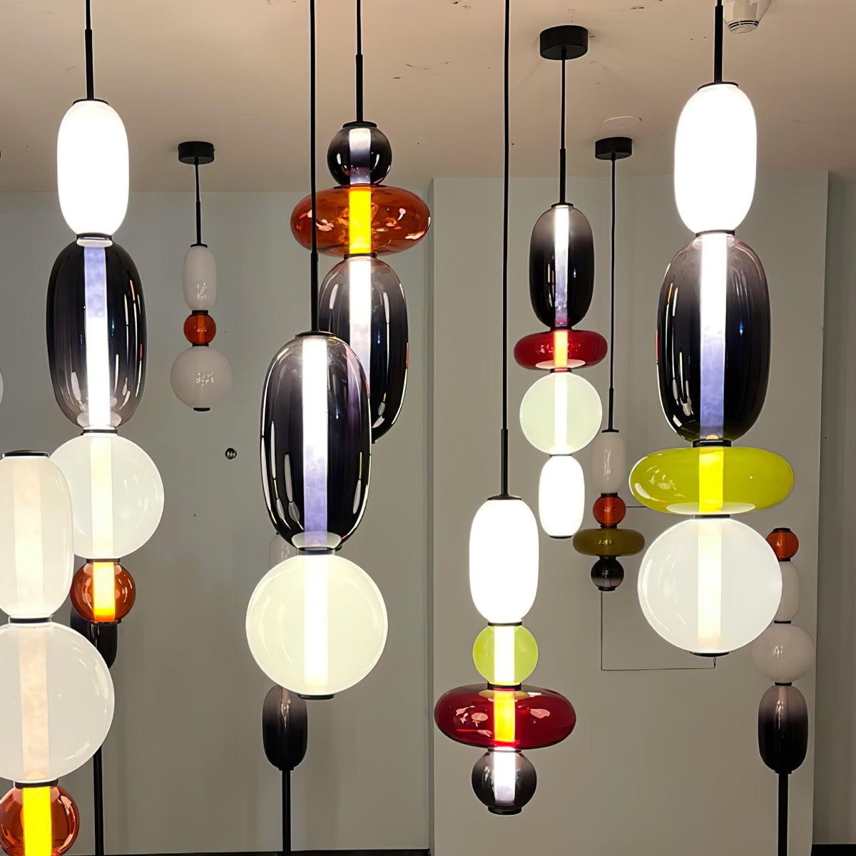 CANDIED GLASS COMBO PENDANT LAMP