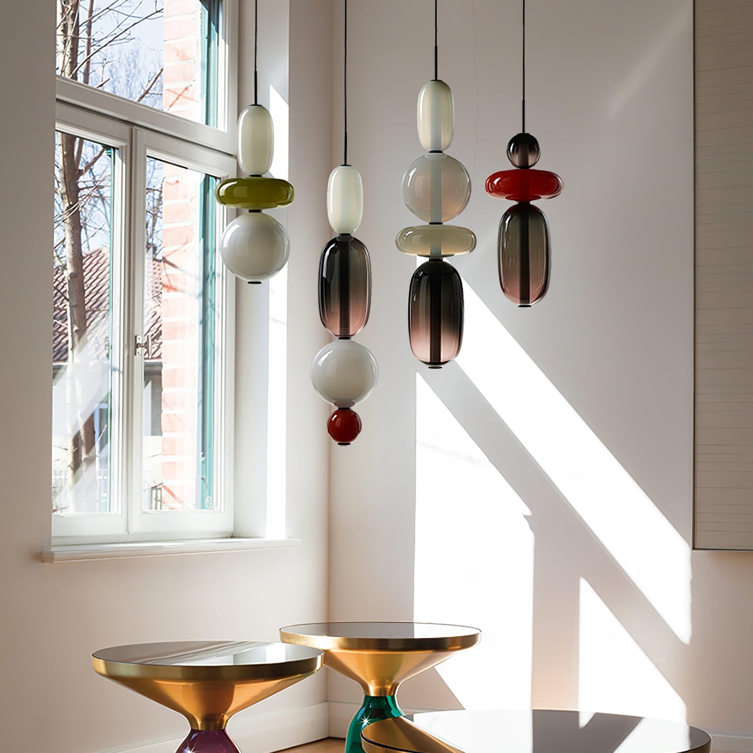 CANDIED GLASS COMBO PENDANT LAMP