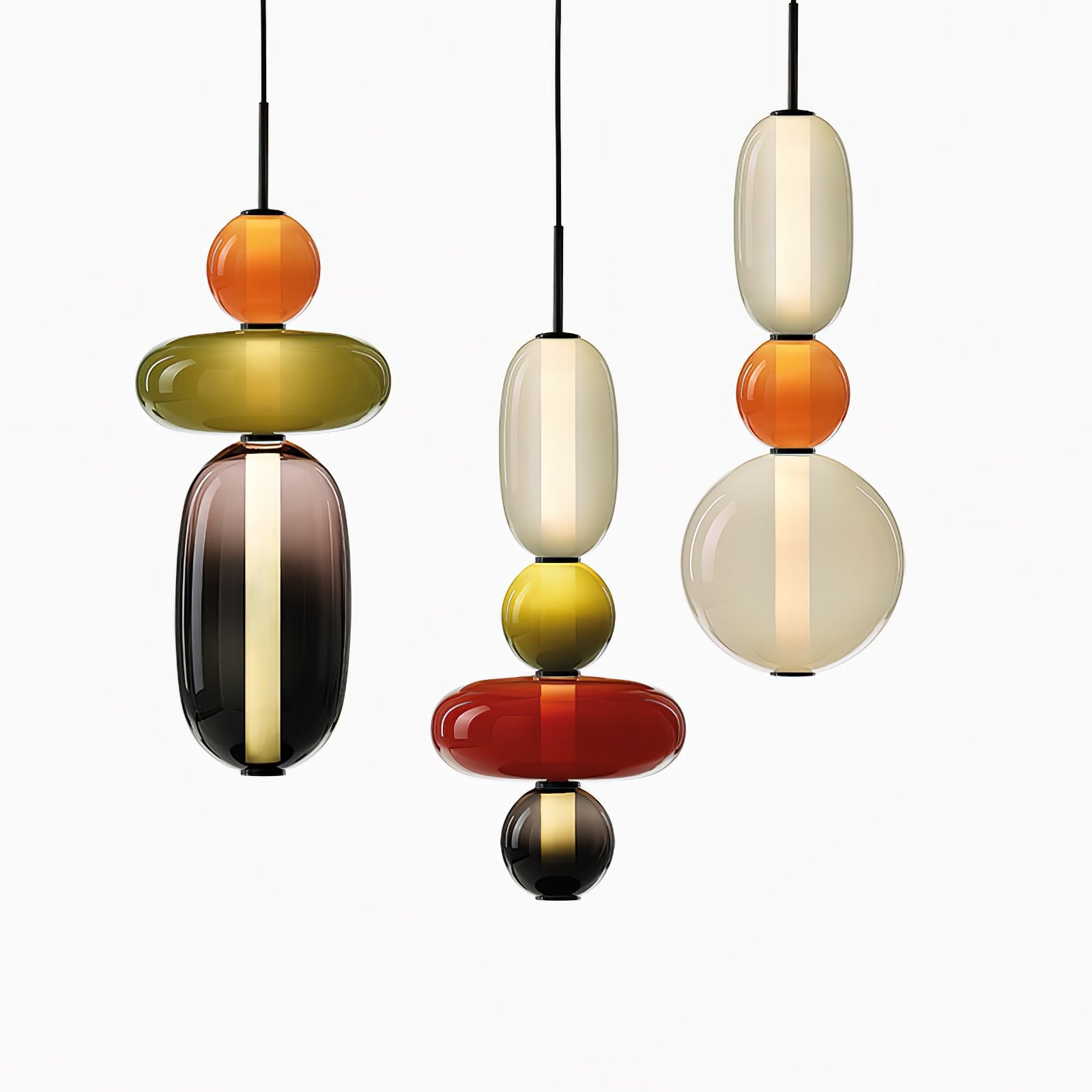 CANDIED GLASS COMBO PENDANT LAMP