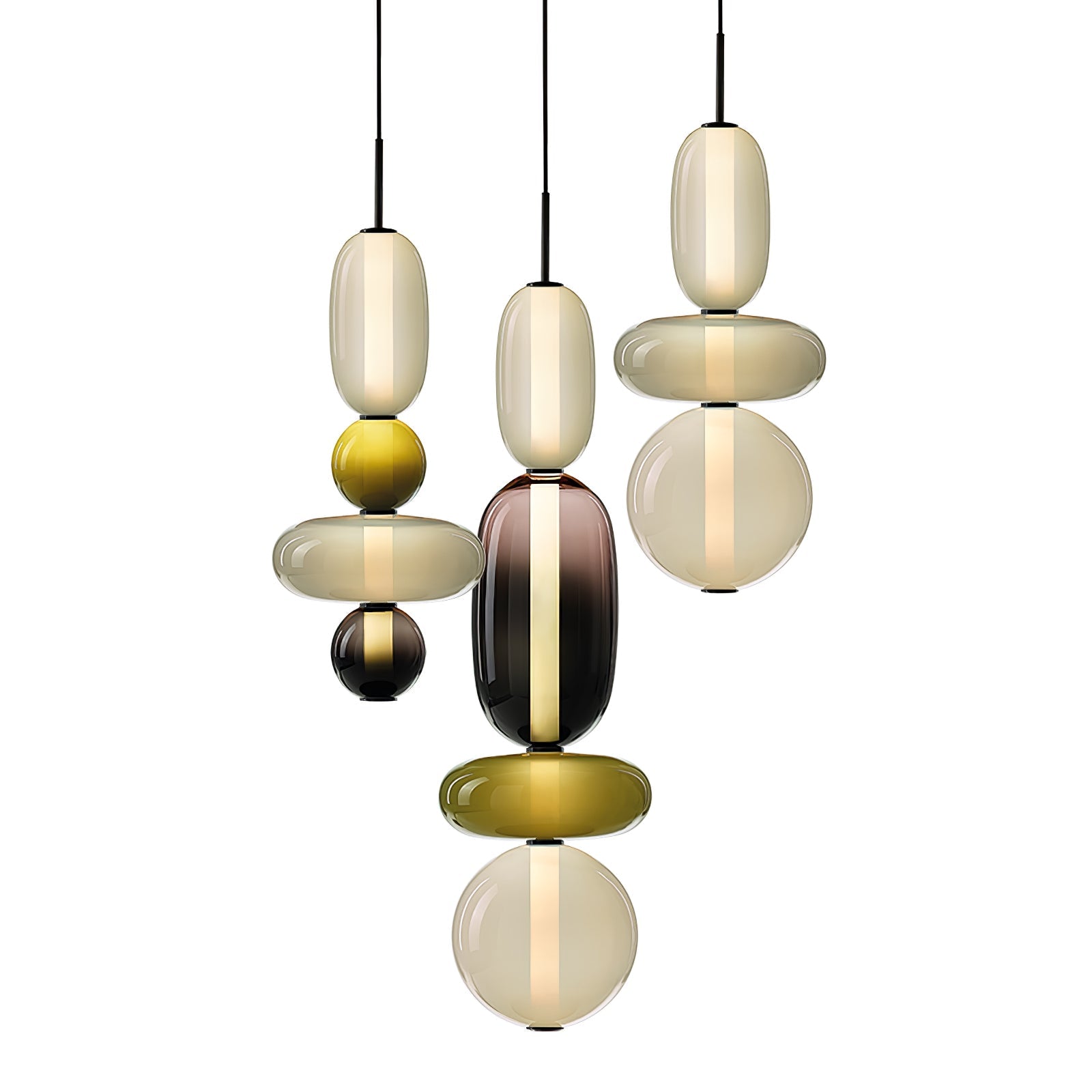 CANDIED GLASS COMBO PENDANT LAMP