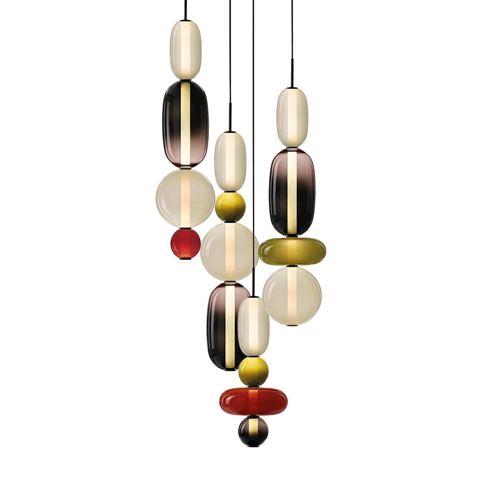 CANDIED GLASS COMBO PENDANT LAMP