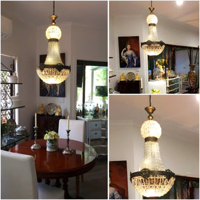 VINTAGE CRYSTAL EUROPEAN LUXURY CHANDELIER