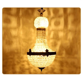 VINTAGE CRYSTAL EUROPEAN LUXURY CHANDELIER