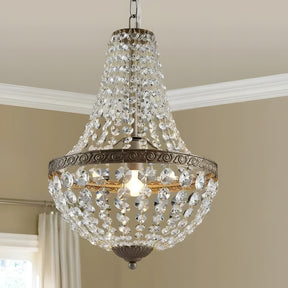 VINTAGE CRYSTAL EUROPEAN LUXURY CHANDELIER