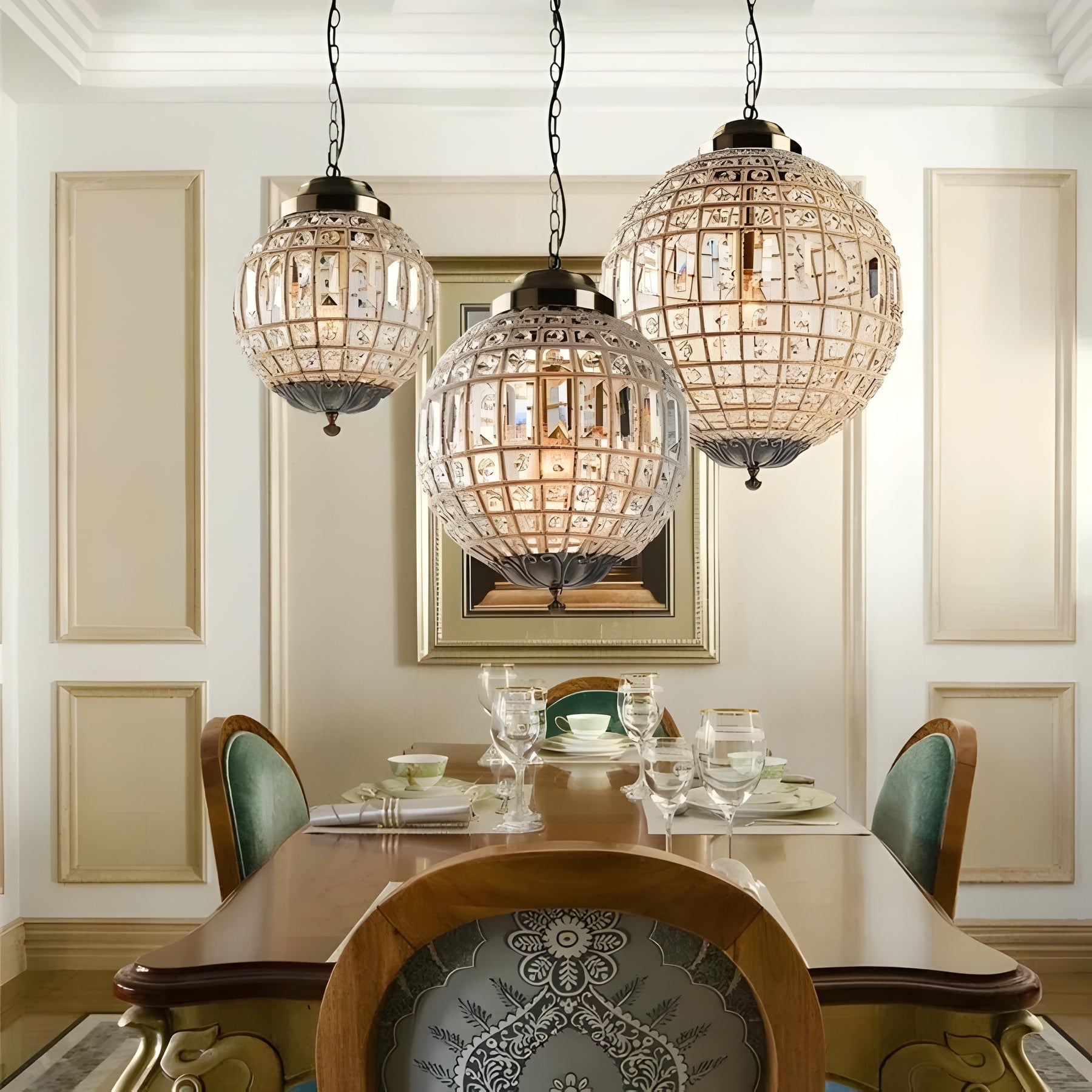 VINTAGE CRYSTAL EUROPEAN LUXURY CHANDELIER