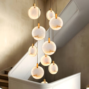 LUXURY VILLA STAIRCASE CHANDELIER