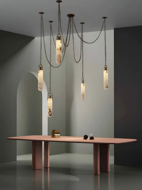 MAEBLE LED HANGING LAMP - GOLD CHANDELIER