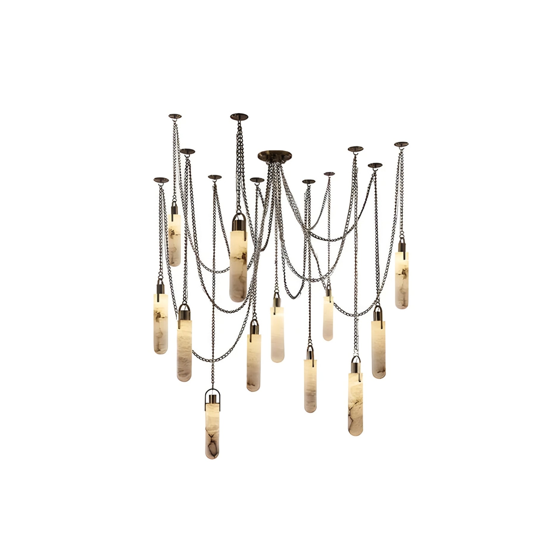 MAEBLE LED HANGING LAMP - GOLD CHANDELIER