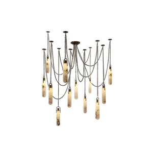 MAEBLE LED HANGING LAMP - GOLD CHANDELIER