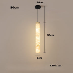 MARBLE TABULAR PENDANT LAMP