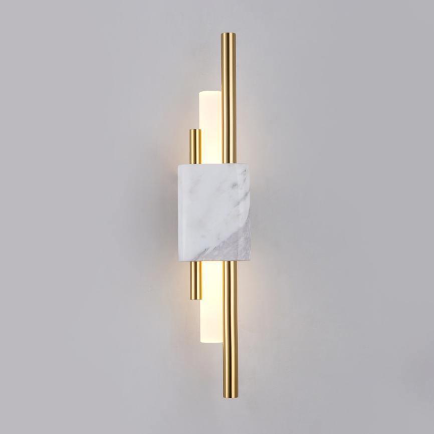 MARBLE CYLINDRICAL TANTO WALL LAMP