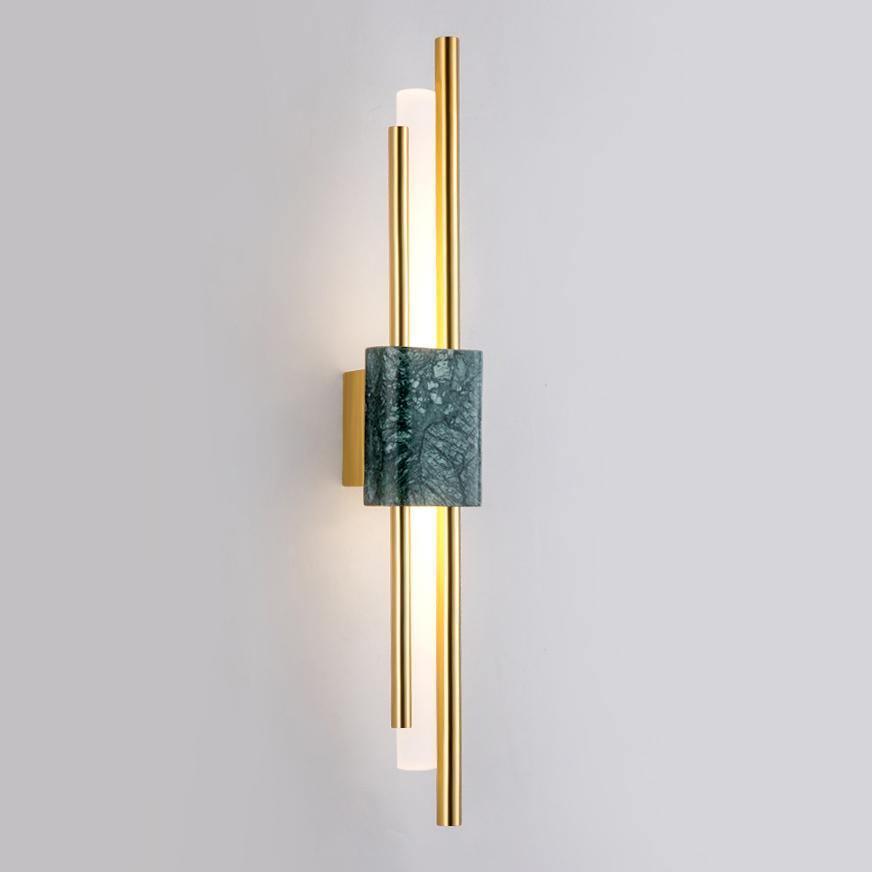 MARBLE CYLINDRICAL TANTO WALL LAMP