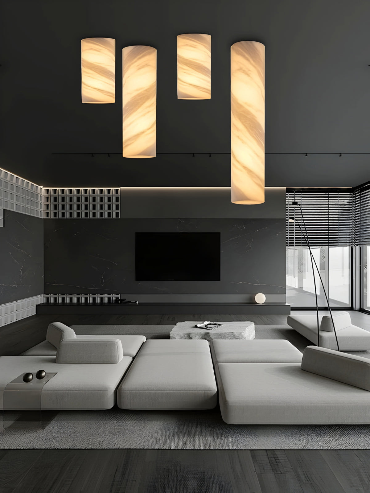 MARBLE CYLINDER LED CEILING LAMP