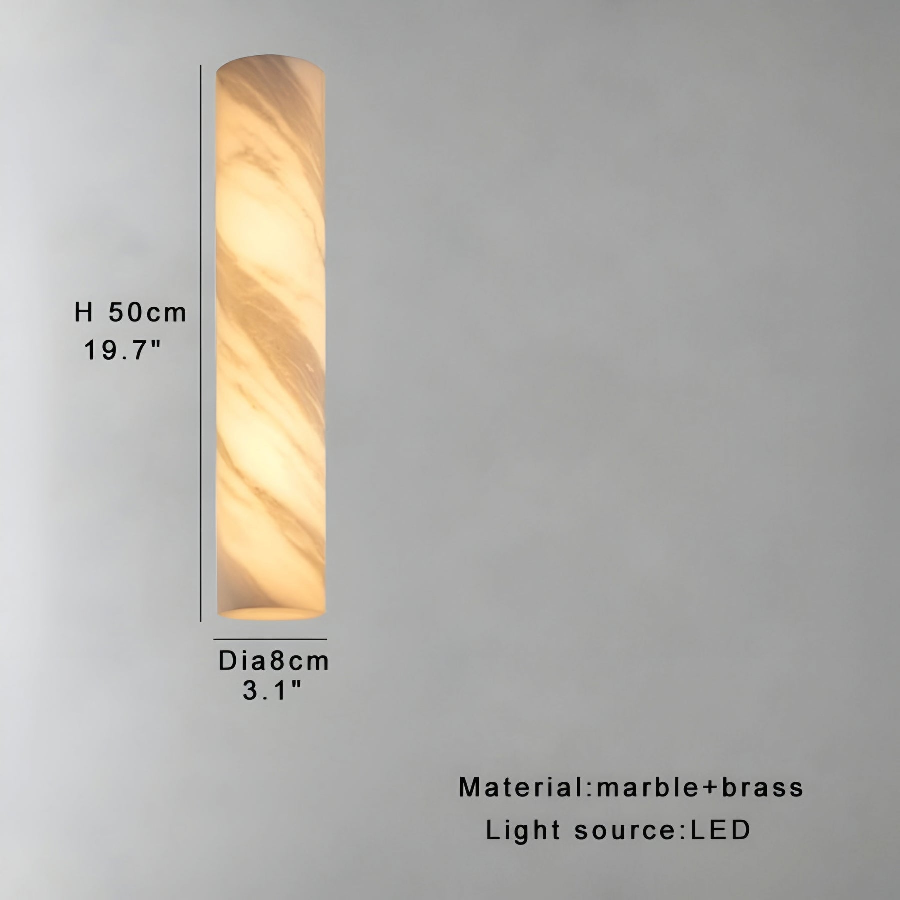 MARBLE CYLINDER LED CEILING LAMP