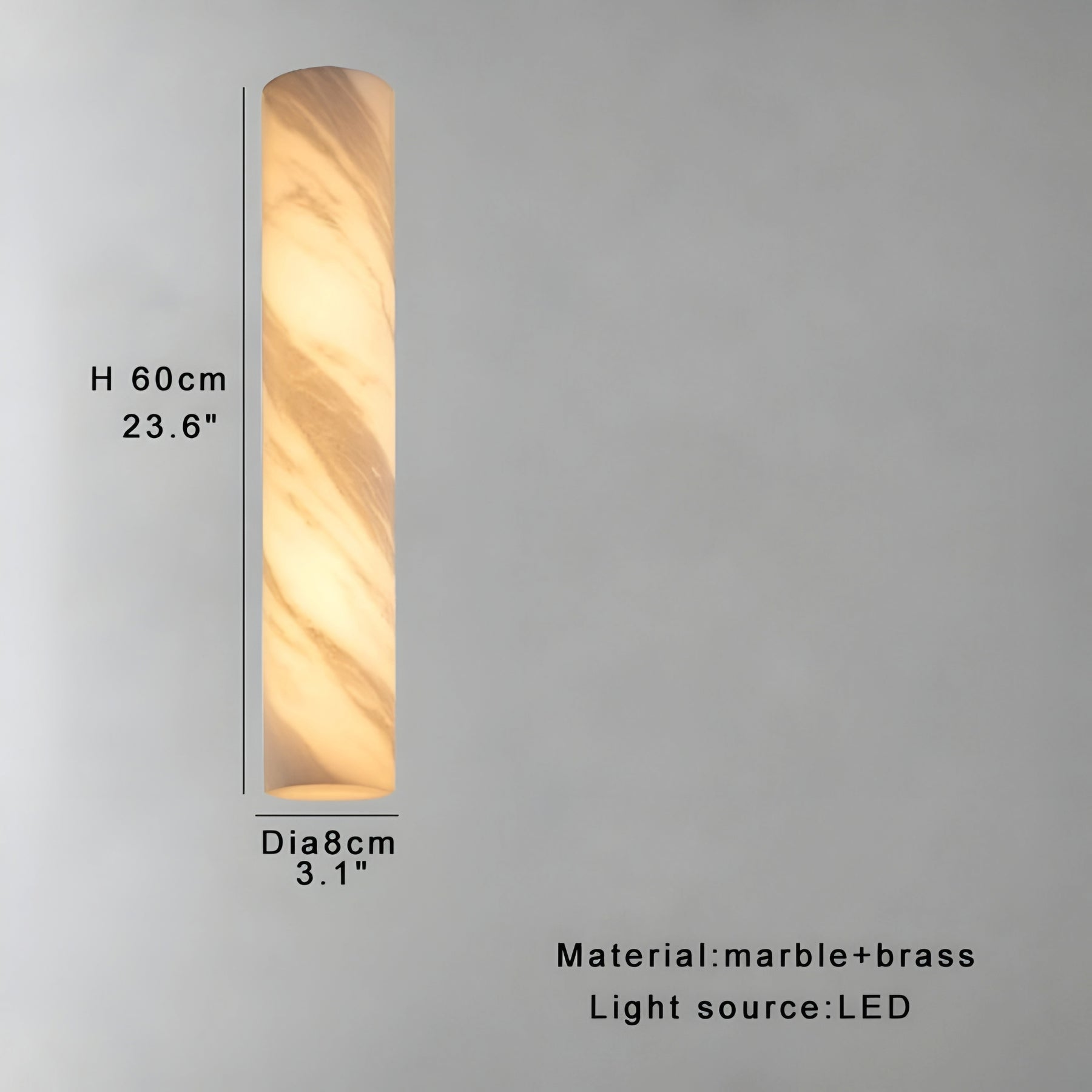 MARBLE CYLINDER LED CEILING LAMP