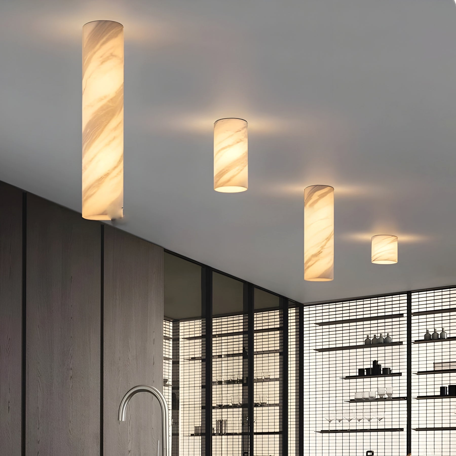 MARBLE CYLINDER LED CEILING LAMP