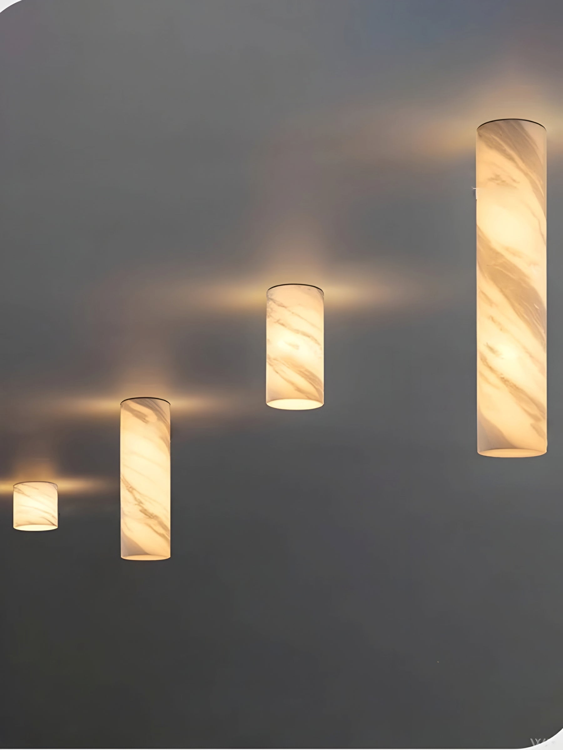 MARBLE CYLINDER LED CEILING LAMP