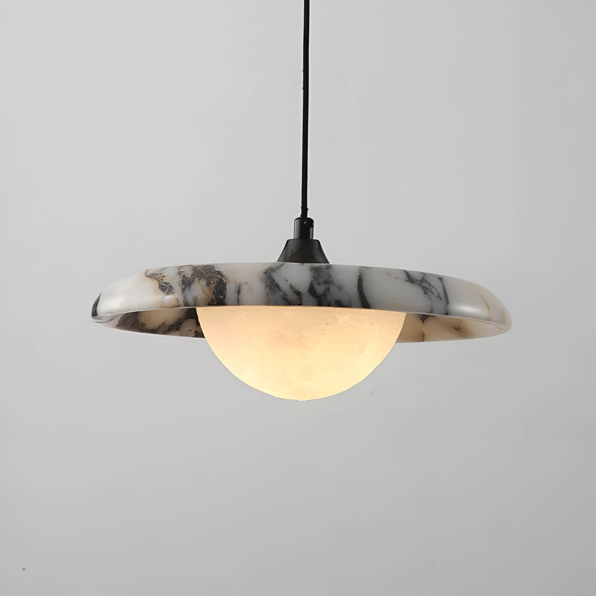 LUXURY BLACK STONE PENDANT LAMP