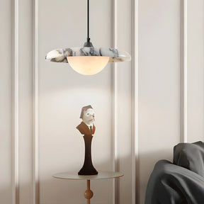 LUXURY BLACK STONE PENDANT LAMP