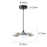 LUXURY BLACK STONE PENDANT LAMP