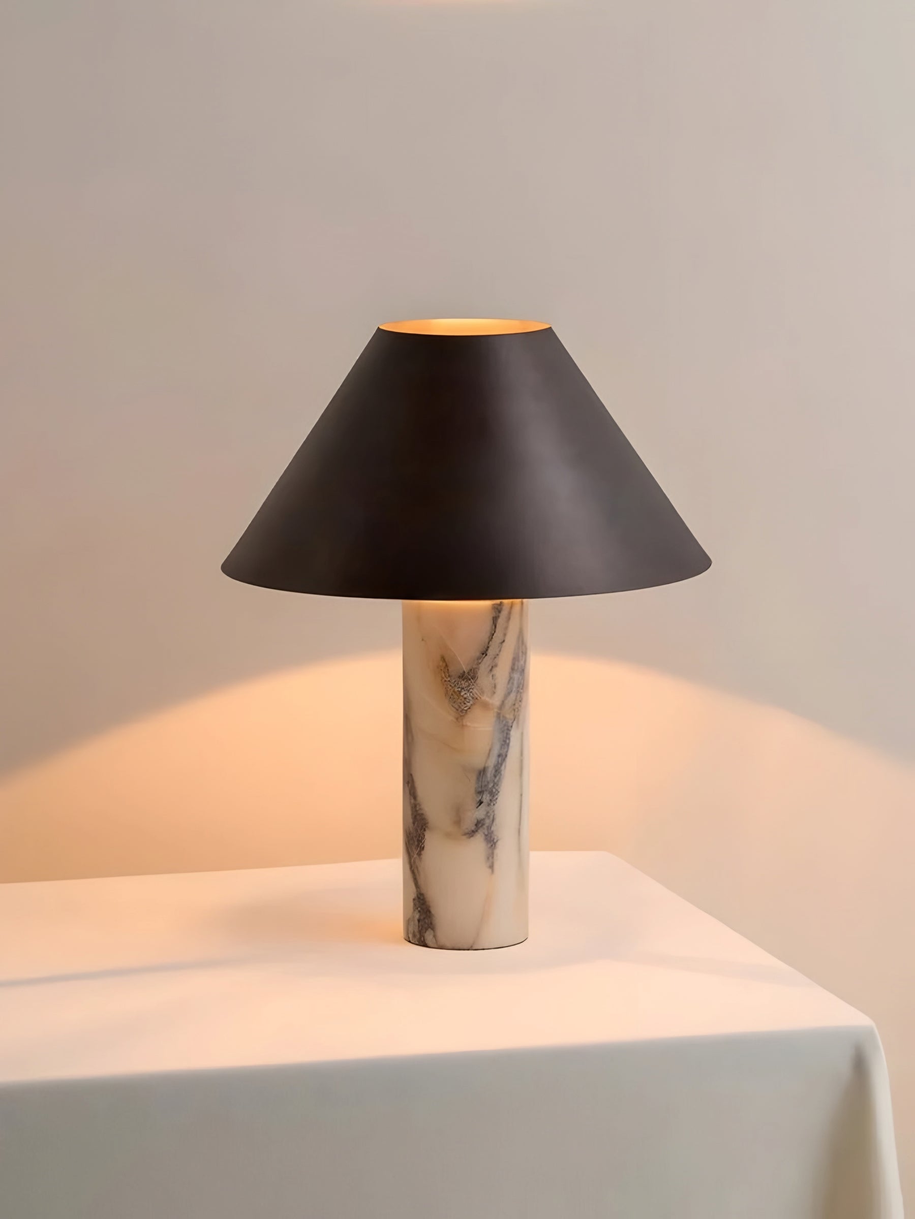 VINTAGE MARBLE TABLE LAMP