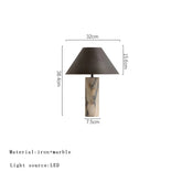 VINTAGE MARBLE TABLE LAMP
