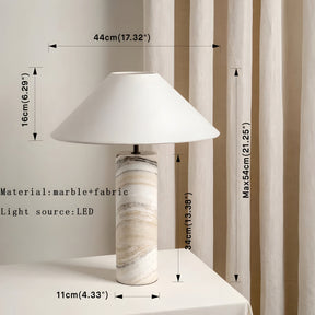 VINTAGE MARBLE TABLE LAMP