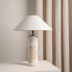 VINTAGE MARBLE TABLE LAMP