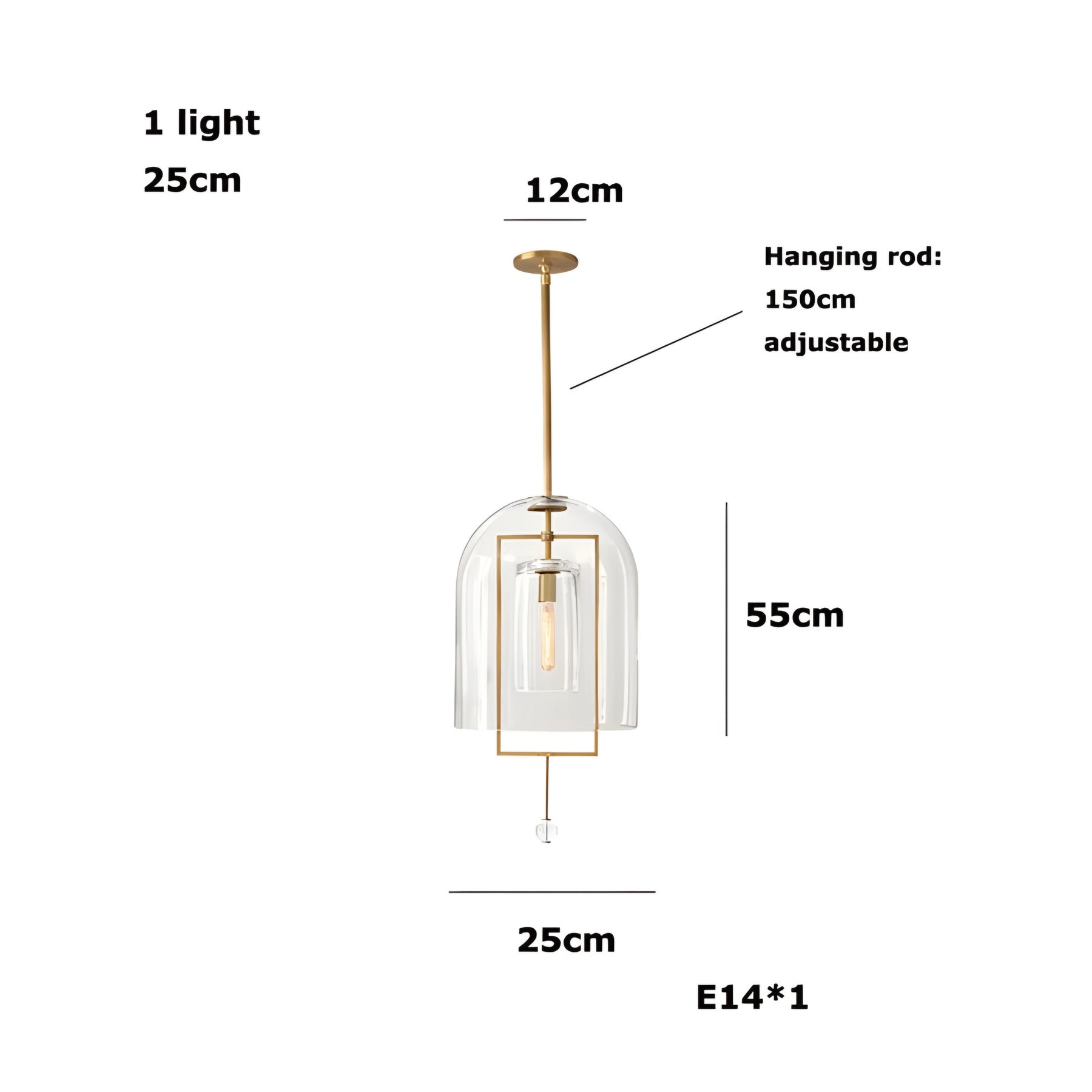 LUXEBALL GLASS PENDANT LAMP