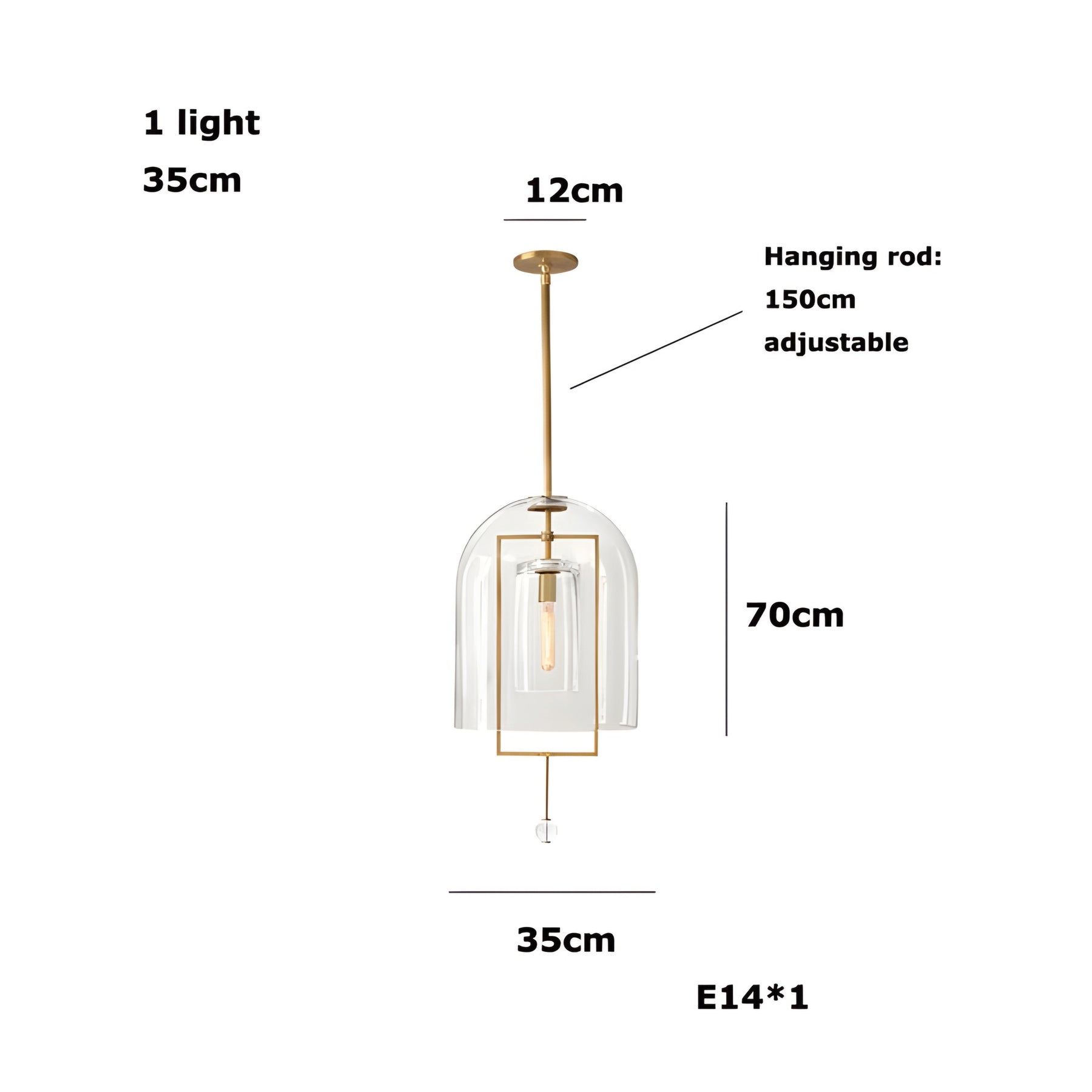 LUXEBALL GLASS PENDANT LAMP