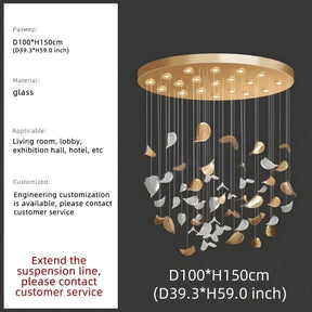 GOLDEN BREEZE CRYSTAL PENDANT LAMP