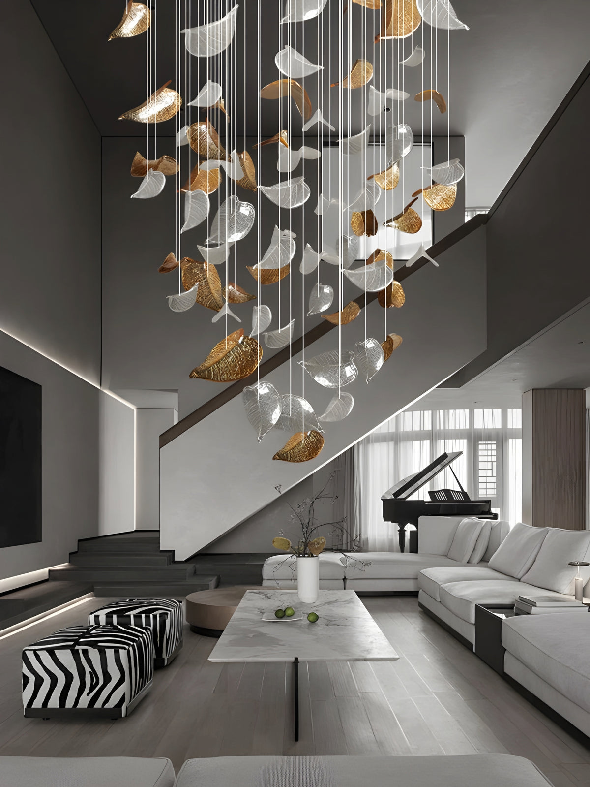 GOLDEN BREEZE CRYSTAL PENDANT LAMP