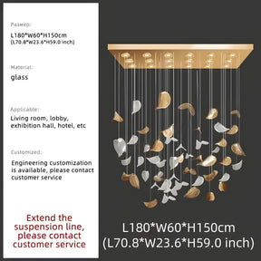 GOLDEN BREEZE CRYSTAL PENDANT LAMP