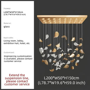 GOLDEN BREEZE CRYSTAL PENDANT LAMP