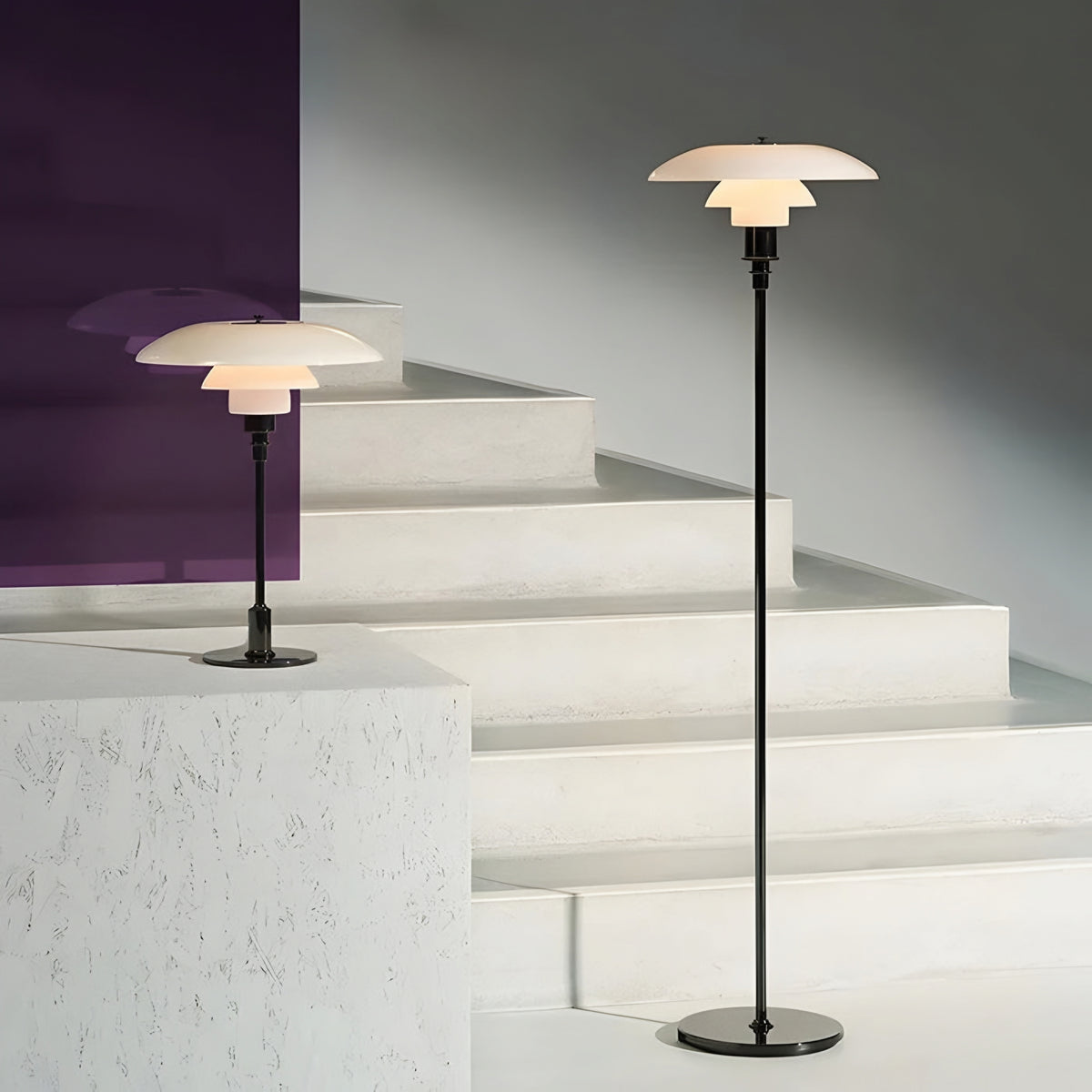 THE TIERED GLOW FLOOR LAMP