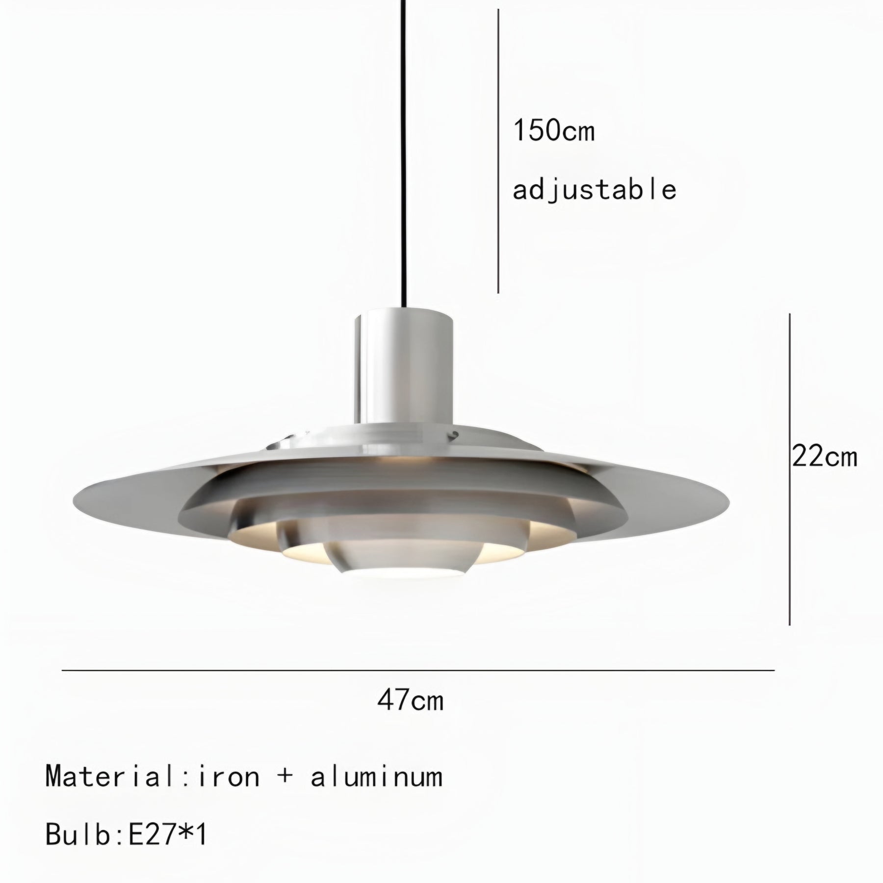 DISC REFLECTOR PENDANT LAMP