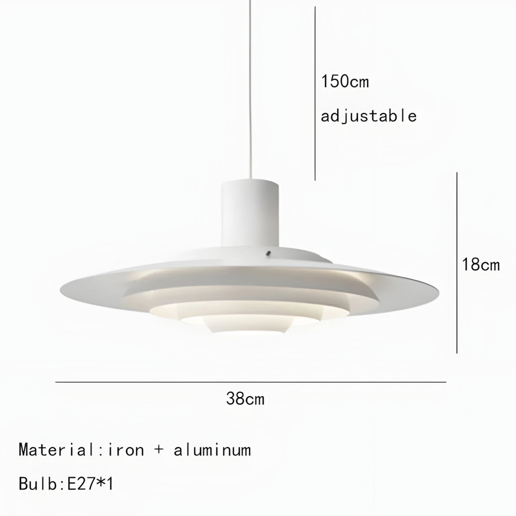 DISC REFLECTOR PENDANT LAMP