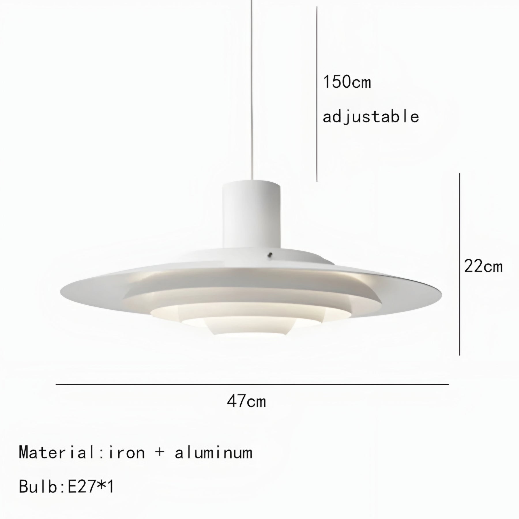 DISC REFLECTOR PENDANT LAMP