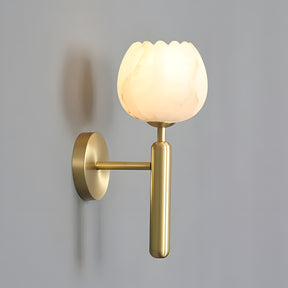TULIP BRASS SCONCE