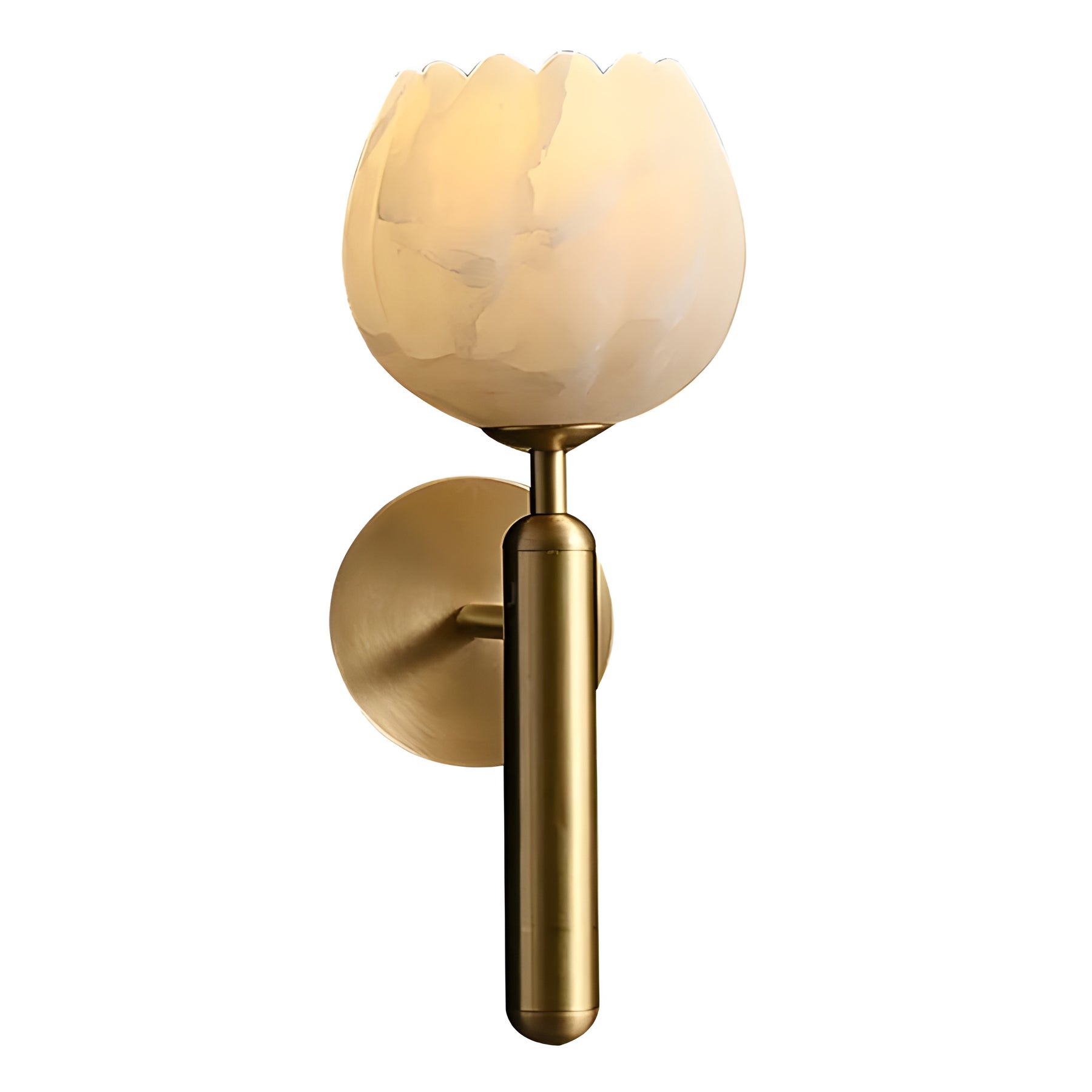TULIP BRASS SCONCE