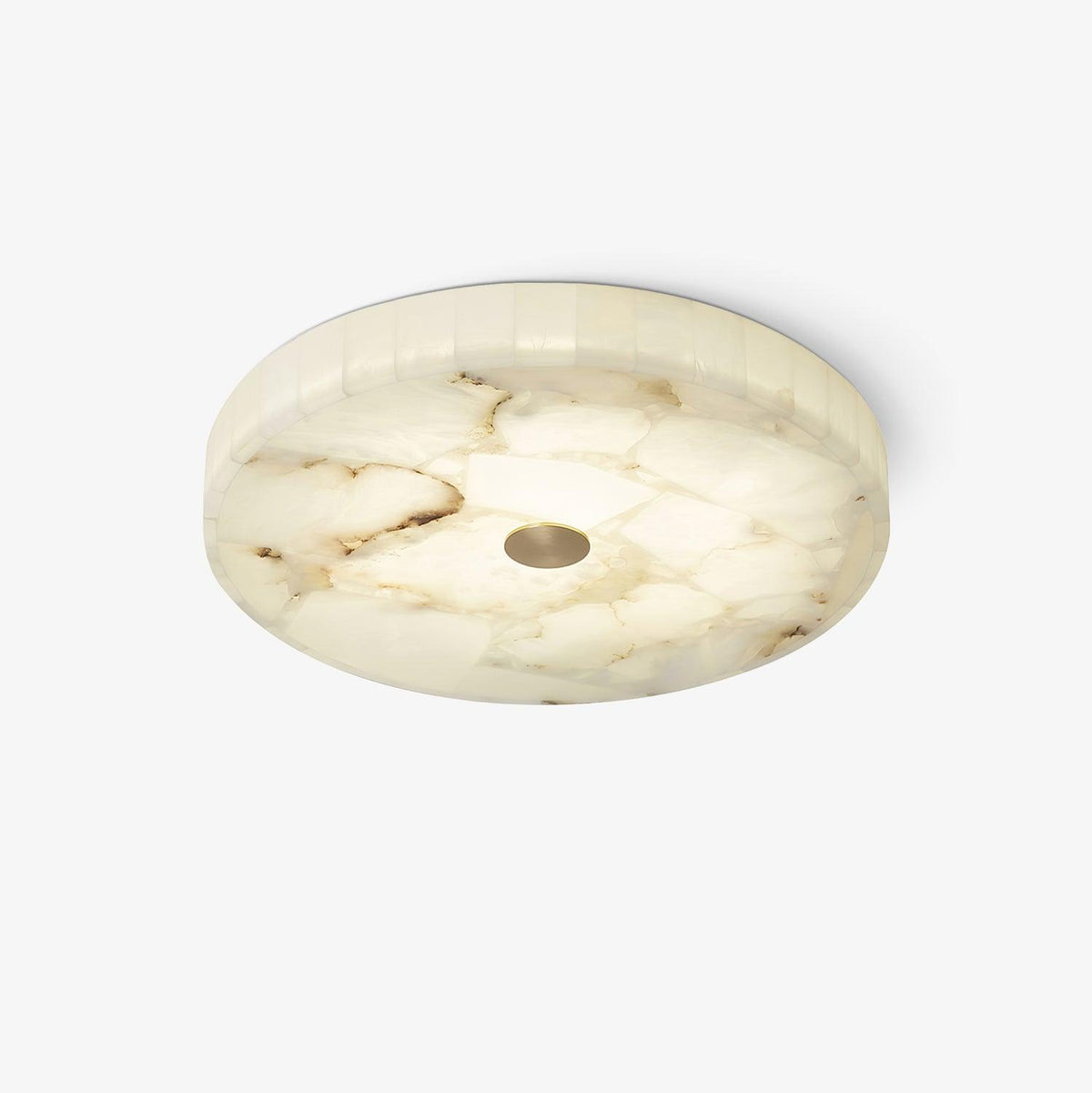 ROUND ALABASTER CEILING LAMP