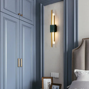 MARBLE CYLINDRICAL TANTO WALL LAMP