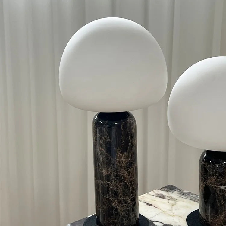 LUXURY BLACK MAEBLE DESK LAMP